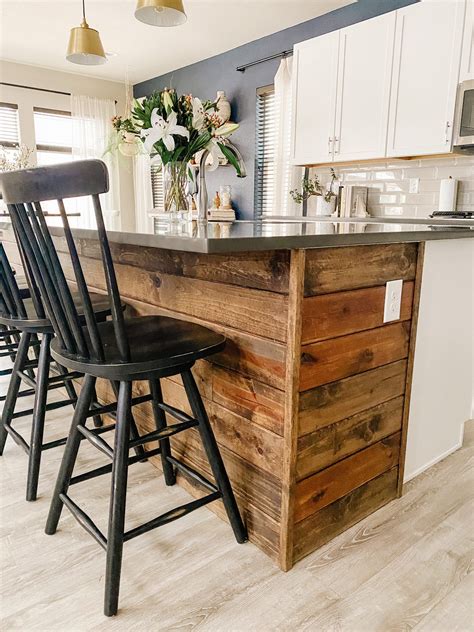 Kitchen Island Shiplap - Sprucing Up Mamahood | Rustic kitchen, Shiplap ...