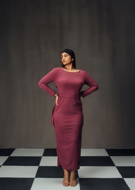 Mauve straight maxi online