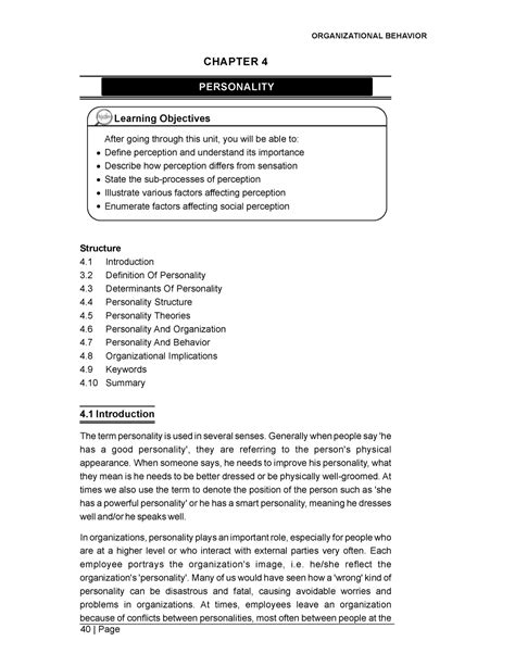 Unit 4 - ABC - CHAPTER 4 Structure 4 Introduction 3 Definition Of ...