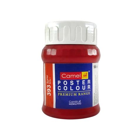 htconline.in| Camlin Poster Colour SR1 500ml Scarlet - htconline.in