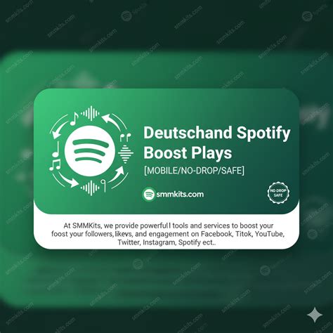 Deutschland Spotify Boost Plays [𝐌𝐎𝐁𝐈𝐋𝐄/𝐍𝐎-𝐃𝐑𝐎𝐏/𝐒𝐀𝐅𝐄]