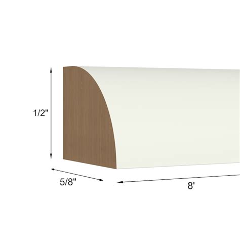 KraftMaid Momentum Deveron Cabinet Quarter Round Moulding 96-in W x 0.5 ...