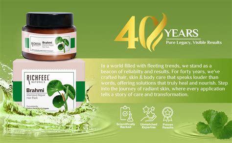 Richfeel Brahmi Intensive Repair Hair Pack | Controls Hair Fall ...