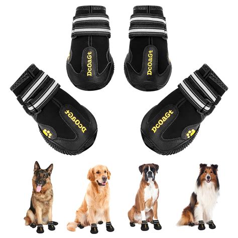 Amazon.com : DcOaGt Dog Shoes for Large Dogs XXL, Waterproof Dog Boots with Anti-Slip Sole ...