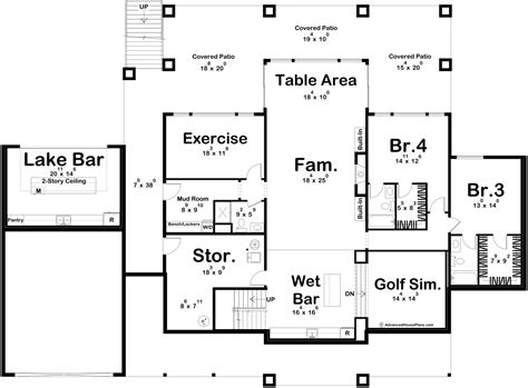 Modern Style Lake House Plan | Lance Creek