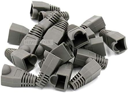 RIVER FOX 50 Pcs RJ45 Boots Cover for Cat5/Cat5e/Cat6/Cat6a Ethernet ...