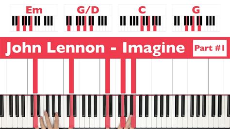 How To Play Imagine John Lennon Piano Tutorial (PART 1) ♫ ORIGINAL ...