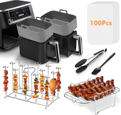 Amazon.com: RHM Dual Basket Air Fryer Accessories Fit for Ninja Foodi ...