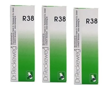 Buy Dr Reckeweg R38 Drop 22 ML Germany (Pack of 3) Online at Low Prices ...