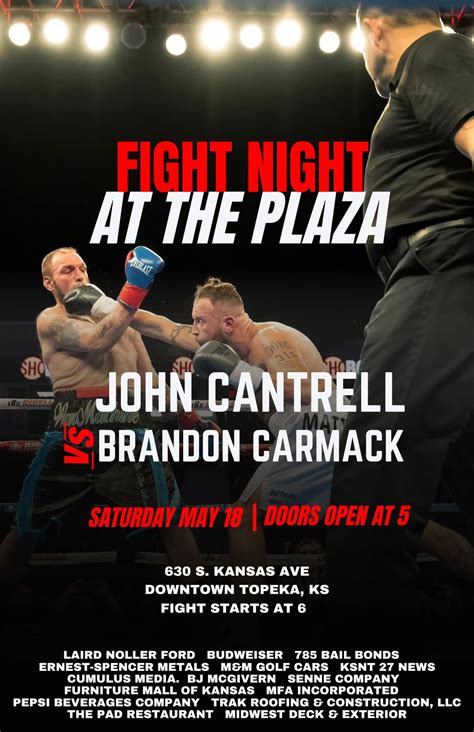 Fight Night at the Plaza - Free Event!!!!! , Evergy Plaza, Topeka, 18 ...