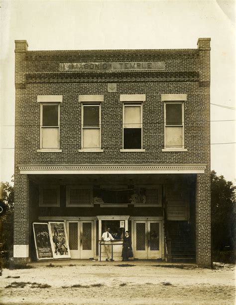 Movie Theater at Masonic Temple Building in Monticello, Florida (1920s)