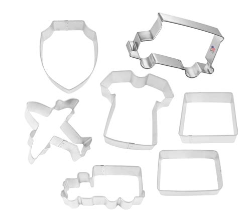 7 Piece UPS/FedEx Shipping Cookie Cutter Set | The Cookie Cutter Shop