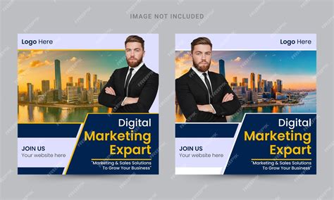 Premium Vector | Digital marketing corporate social media and instagrams post template