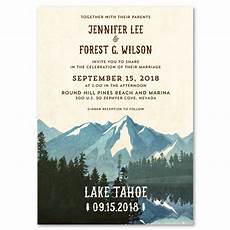 Lake Tahoe Wedding Invitations by Lake Tahoe Wedding Invitations On Vintage 100 Recycled Lake Tahoe Wedding Invitations