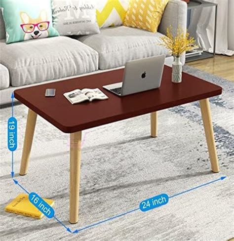 BLUEWUD Osnale Engineered Wood Rectangular Shape Coffee Center Sofa Tea ...