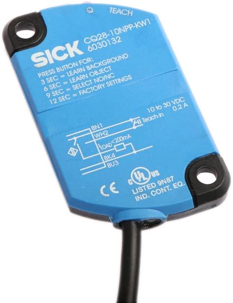 CQ28-10NPP-KW1 SICK | SICK Capacitive Block Proximity Sensor, 10 mm ...