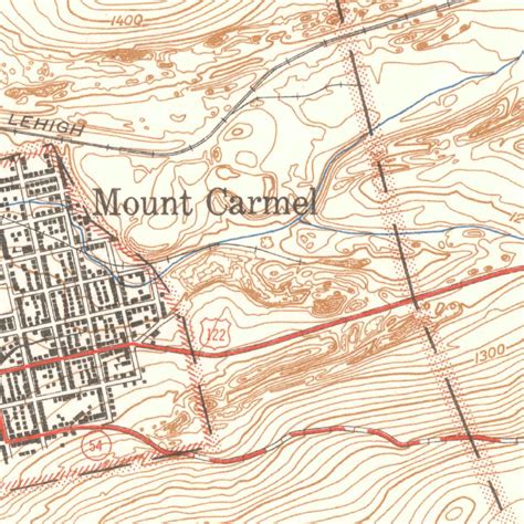 Mount Carmel, PA (1947, 24000-Scale) Map by United States Geological ...