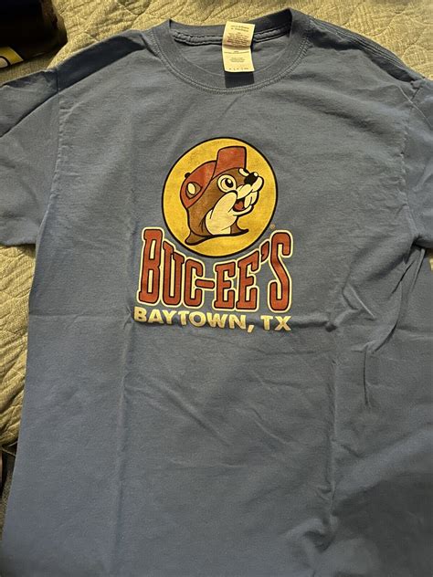Buc-ees Beaver Baytown Blue Logo T-Shirt, Suze Small,… - Gem