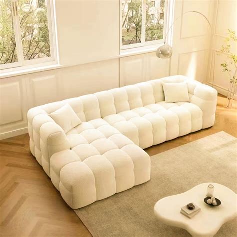 Overstuffed Multifunction Cloud Shaped Boucle Fabric Sofa Set from AED ...