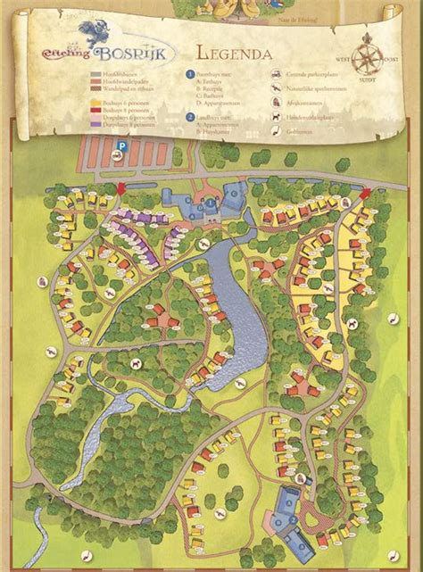 Efteling Bosrijk - Plattegrond