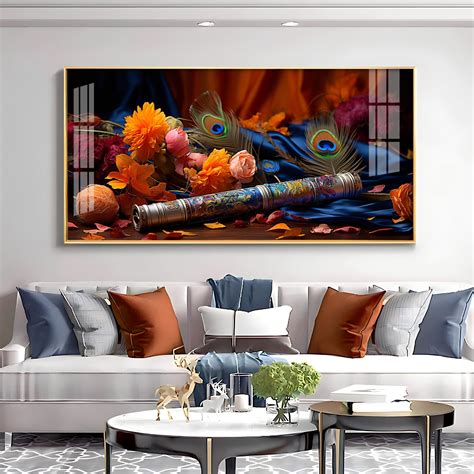 Troupe Of Bansuri Premium Acrylic Horizontal Wall Art - 24X12 inches ...