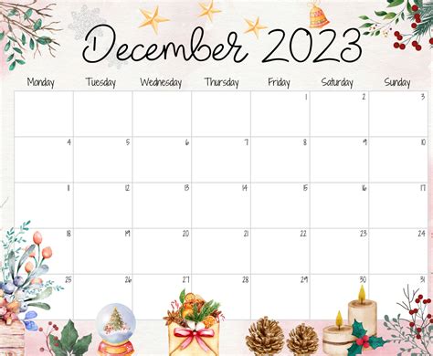 December 2023 Calendar Printable - Printable Board Games