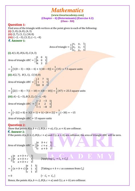 Class 12 Maths CH 4 4.2 Example 的图像结果