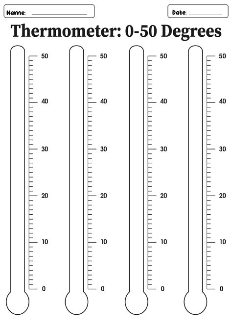Blank Thermometer - 10 Free PDF Printables | Printablee