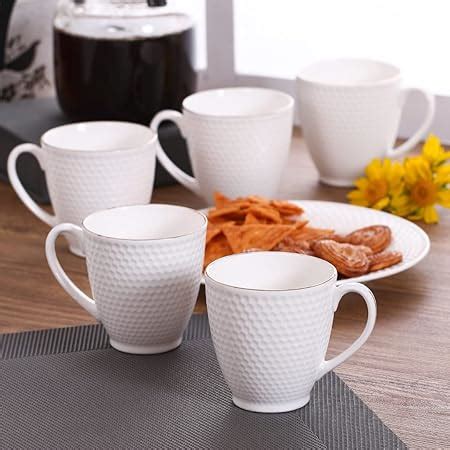 Buy Clay Craft Impression Ceramic Gold Line Coffee Mugs/Tea Cups Set of ...