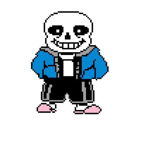 Pixilart - Sans (Battle Sprite) by Nintendo-Fan