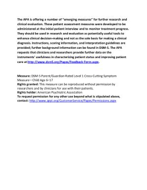 Dsm 5 Child - Fill and Sign Printable Template Online