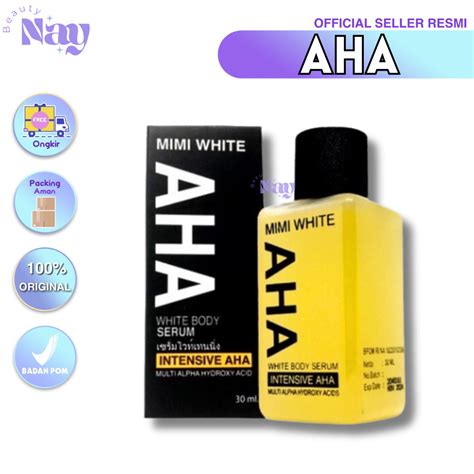 AHA MIMI Body serum white 30 ml | Lazada Indonesia