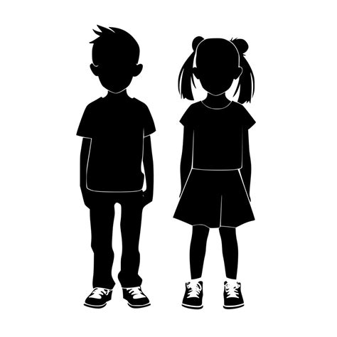 Boy and Girl Silhouette – Creative Meadow