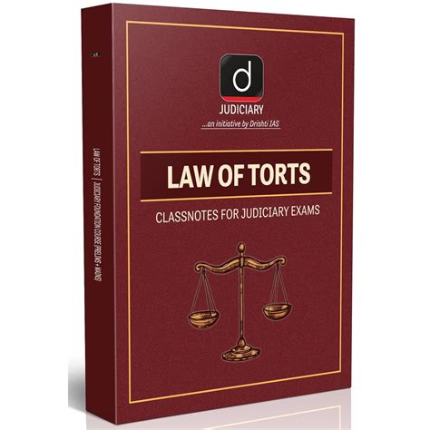 Buy DRISHTI IAS Law of Torts Class Notes for Judiciary Exams, Prelims ...