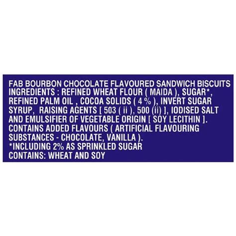 Parle Fab Bourbon Cream Biscuits - Chocolate
