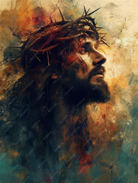 Premium Photo | Artistic Wallpaper Art of Jesus Christ