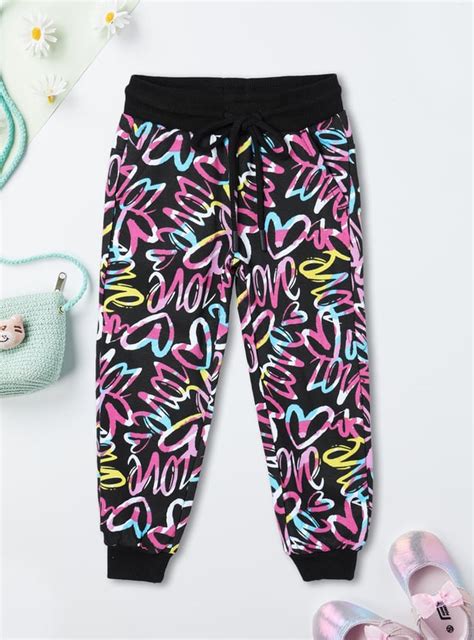 Buy Girls Printed Knit Joggers Online at just Rs. 499.0 - 1000014116442 ...
