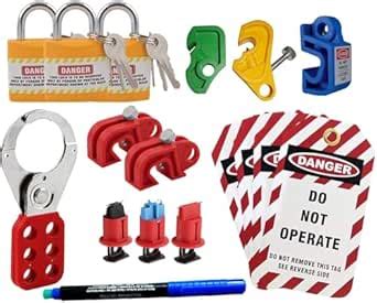 Loto Industrial Safety Lockout Tagout Kit for Electrical Safety- LISC ...