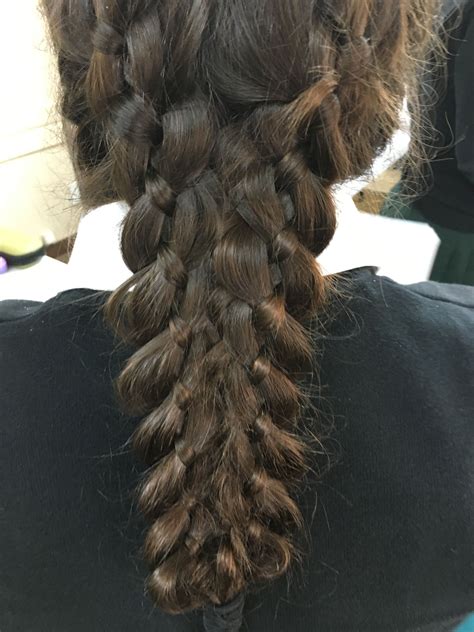 two French four braiders braided down and weaved together at the bottom | Braids, Hair styles ...