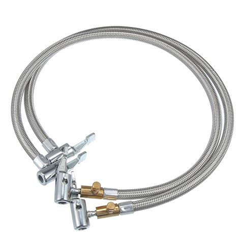 X AUTOHAUX 2pcs 24" Tire Inflator Hose Adapter Dual Lock on to Lock on ...