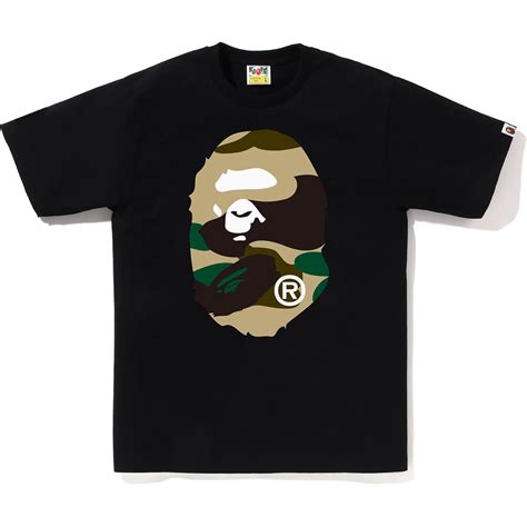BAPE MENS GIANT 1ST CAMO BIG APE HEAD T-SHIRT - us.bape.com