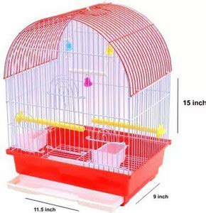 Kapoor Enterprise Red Cage 103 for Bazzi Birds Love Birds & All Small ...