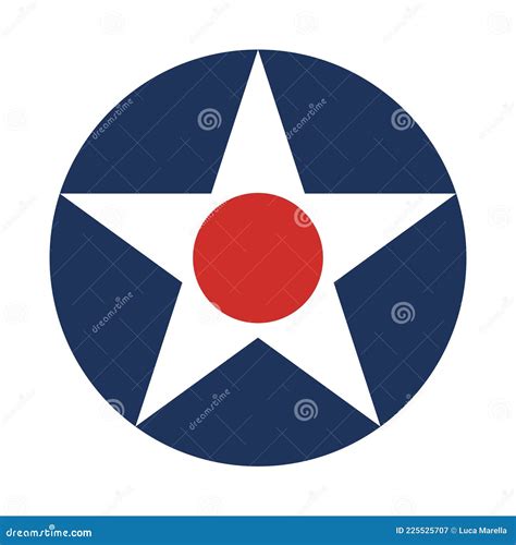 Ons. Logo Van De Militaire Luchtmacht Wit Rood En Blauw ...
