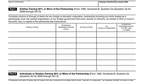 Form 1065 Schedule B 1 ≡ Fill Out Printable PDF Forms Online