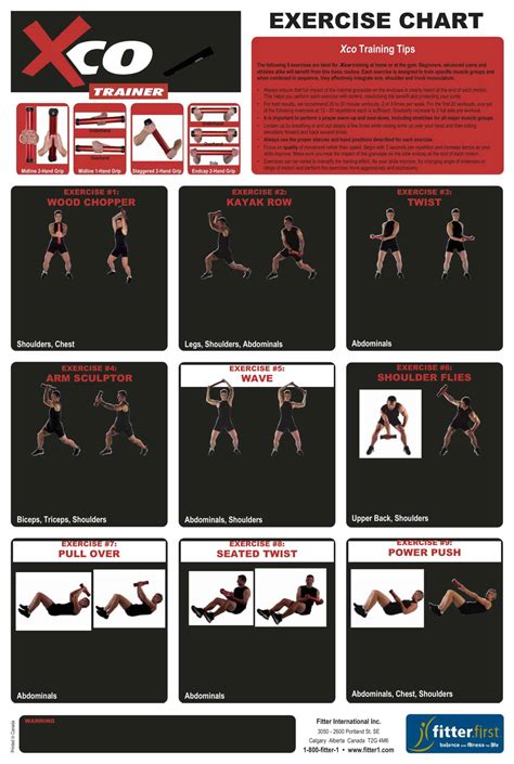 Exercise Chart Template 的图像结果