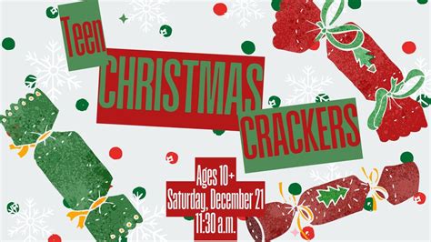 Teen DIY Christmas Crackers, 248 SW Johnson Ave, Burleson, TX, United ...