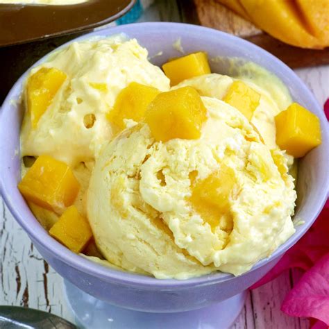 Homemade Mango Ice Cream | Foxy Folksy | Recipe | Homemade peach ice ...