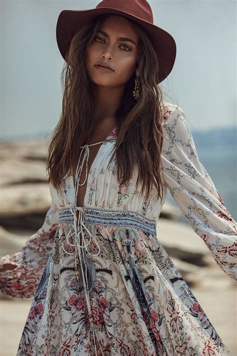 Peasant Dress with Tie Front by Camilla for Hire | GlamCorner