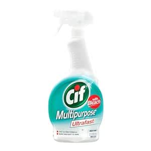CIF Ultrafast Multipurpose Cleaning Spray with Bleach for Tough Dirt ...