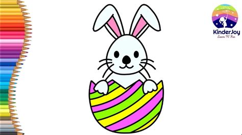 How to draw a Easter Bunny for kids| Easy drawing |Step by step ...